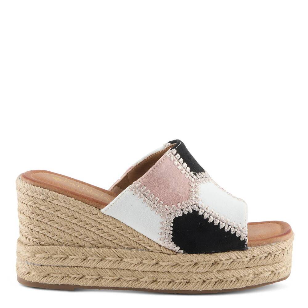 NEW PATRIZIA women's evolet wedge sandal in blush multi